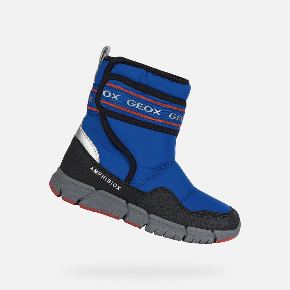 Geox Boots Blue Flexyper Abx - Geox Boys Shoes - KJRXWO342